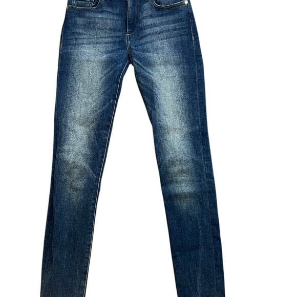 DL1961 Emma Low Rise Skinny Jeans Marcos (Mid Indigo Wash) - Picture 4 of 7